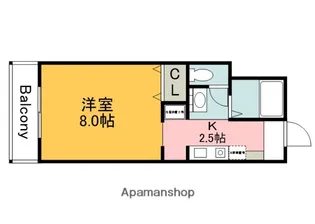 広島県広島市東区曙2丁目【マンション】の間取り