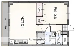 広島県広島市安佐南区大町東3丁目【マンション】の間取り