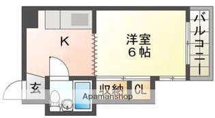 広島県広島市西区天満町【マンション】の間取り