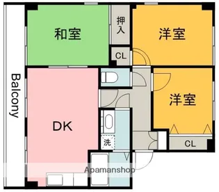広島県広島市佐伯区屋代3丁目【マンション】の間取り