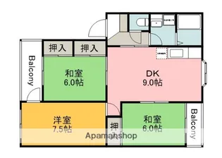 広島県広島市安佐南区川内1丁目【マンション】の間取り