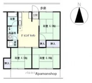 広島県広島市安佐北区口田南2丁目【マンション】の間取り