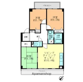 広島県広島市安芸区矢野東5丁目【アパート】の間取り