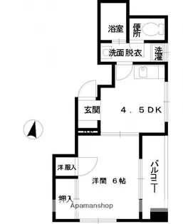 広島県広島市南区比治山本町【マンション】の間取り