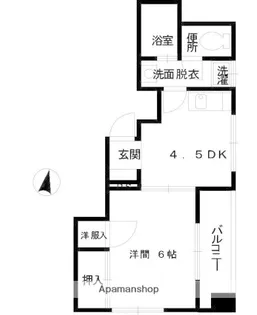広島県広島市南区比治山本町【マンション】の間取り