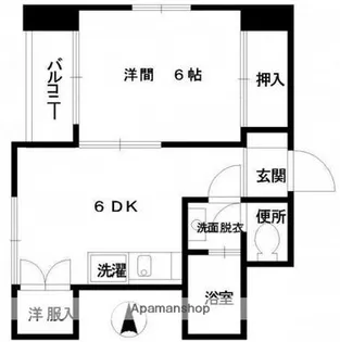 広島県広島市南区比治山本町【マンション】の間取り