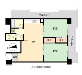 広島県広島市南区宇品神田2丁目【マンション】の間取り