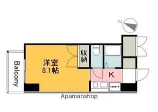 広島県広島市南区京橋町【マンション】の間取り