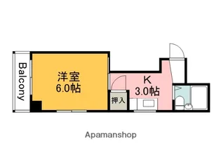アイビースクエア広島【301号室】の間取り