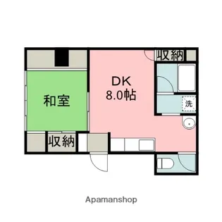 広島県広島市南区皆実町5丁目【マンション】の間取り