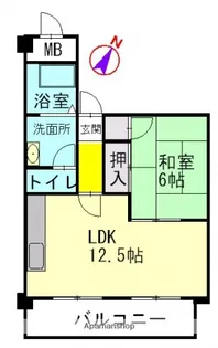 広島県広島市西区己斐本町1丁目【マンション】の間取り