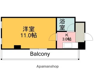 広島県広島市西区楠木町4丁目【マンション】の間取り
