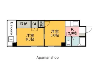 広島県広島市安佐南区古市2丁目【マンション】の間取り
