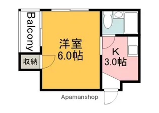 ステイタスオブ舟入南【2階】の間取り