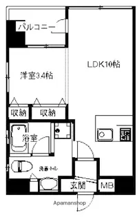 広島県広島市西区楠木町4丁目【マンション】の間取り