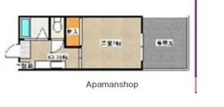 広島県広島市南区向洋新町1丁目【アパート】の間取り