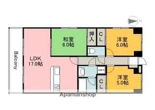 広島県広島市佐伯区海老園1丁目【マンション】の間取り