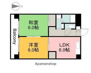 スタープラザ舟入【3階】の間取り