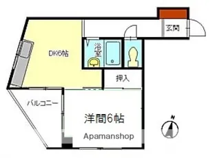 広島県広島市南区京橋町【マンション】の間取り