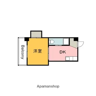 広島県広島市中区十日市町2丁目【マンション】の間取り