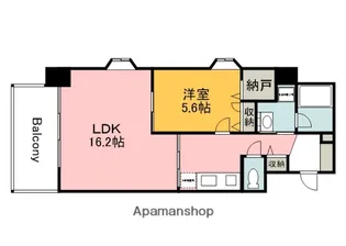 広島県広島市佐伯区五日市中央4丁目【マンション】の間取り