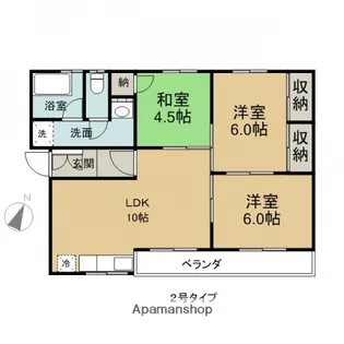 広島県広島市東区戸坂山崎町【マンション】の間取り