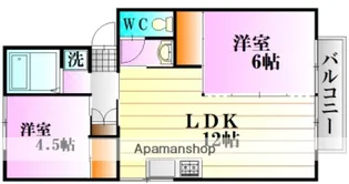 広島県広島市安佐北区口田南1丁目【アパート】の間取り