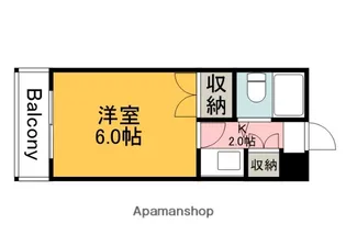 CALM西川口町【201号室】の間取り