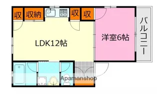 広島県広島市南区皆実町4丁目【マンション】の間取り