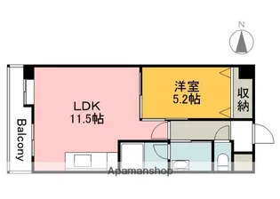 広島県広島市安佐南区古市1丁目【マンション】の間取り