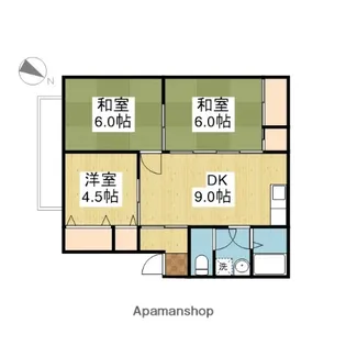 広島県広島市安佐南区東原3丁目【アパート】の間取り