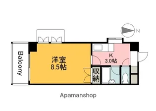 広島県広島市安佐南区中筋4丁目【マンション】の間取り
