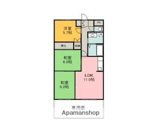 広島県広島市安芸区矢野西1丁目【マンション】の間取り