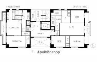 リオプラザ上幟【5階】の間取り