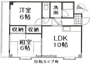 広島県広島市安佐南区東原1丁目【マンション】の間取り