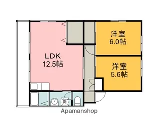 広島県広島市安佐南区高取北1丁目【マンション】の間取り