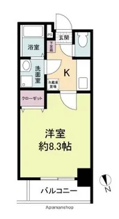 デルタ幟町【11階】の間取り