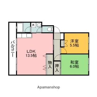 広島県広島市西区井口台1丁目【マンション】の間取り