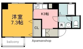 広島県広島市中区国泰寺町1丁目【マンション】の間取り