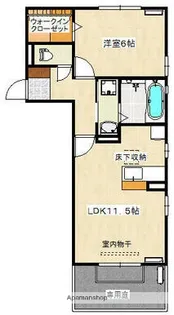 広島県広島市安佐南区祇園7丁目【アパート】の間取り
