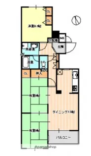 広島県広島市中区舟入南3丁目【マンション】の間取り