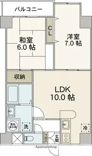 広島県広島市中区舟入南2丁目【マンション】の間取り