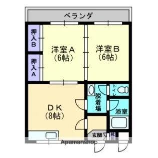 広島県安芸郡府中町鶴江1丁目【マンション】の間取り