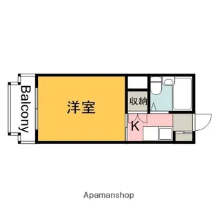 広島県広島市西区都町【マンション】の間取り