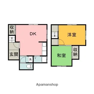 広島県広島市南区堀越3丁目【一戸建】の間取り