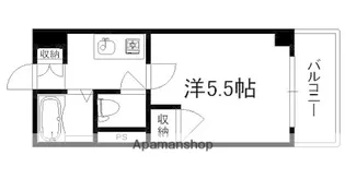 広島県広島市西区三篠町1丁目【マンション】の間取り