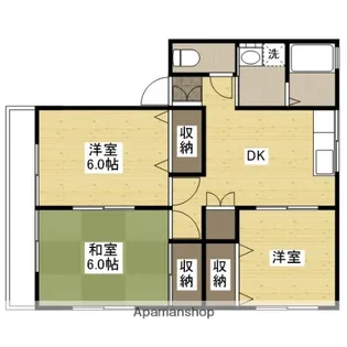 広島県広島市東区戸坂新町2丁目【アパート】の間取り