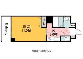 広島県広島市佐伯区五日市中央3丁目【マンション】の間取り