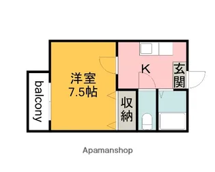 広島県広島市佐伯区五日市中央4丁目【アパート】の間取り