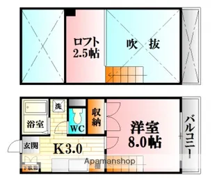 レジデンス山岡【2階】の間取り